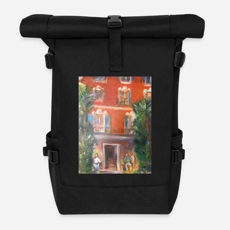 Sommervilla - Rolltop Rucksack - Schwarz