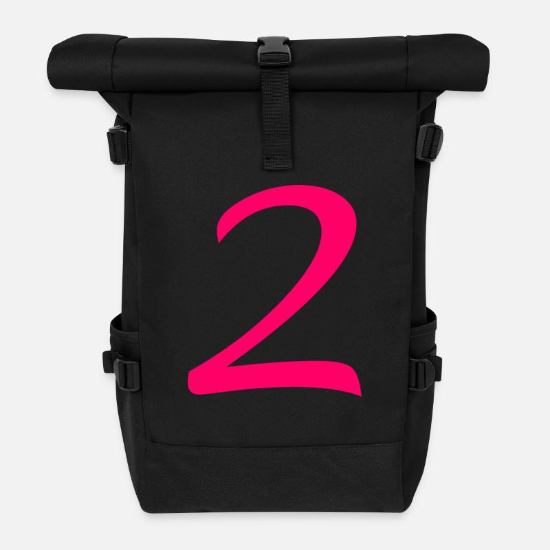 2 - Rolltop Rucksack - Schwarz