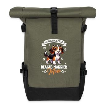 Maman Beagle Harrier - Sac à dos roll top - olive/noir - Devant