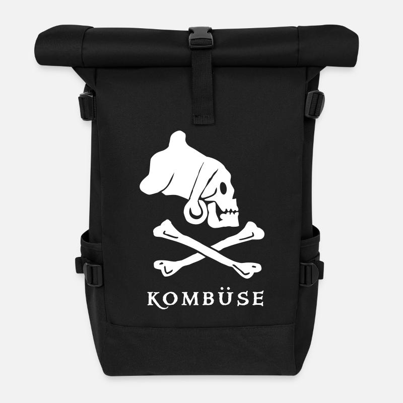 ~ Kombüse ~ - Rolltop Rucksack - Schwarz
