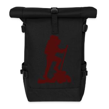 backpack suitcase backpack bag briefcase58 - Roll Top Backpack - black - Front