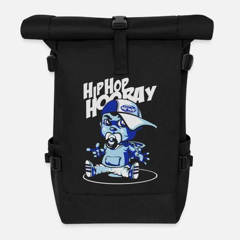 Bébé Hip Hop flex - Sac à dos roll top - noir