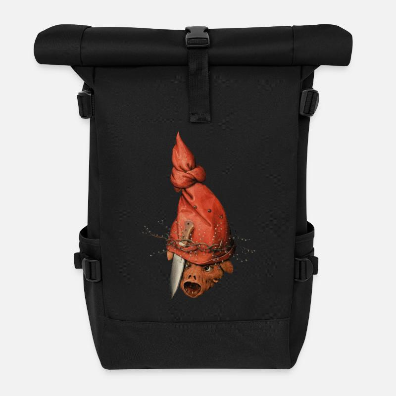 Bruegels Dämon - Rolltop Rucksack - Schwarz