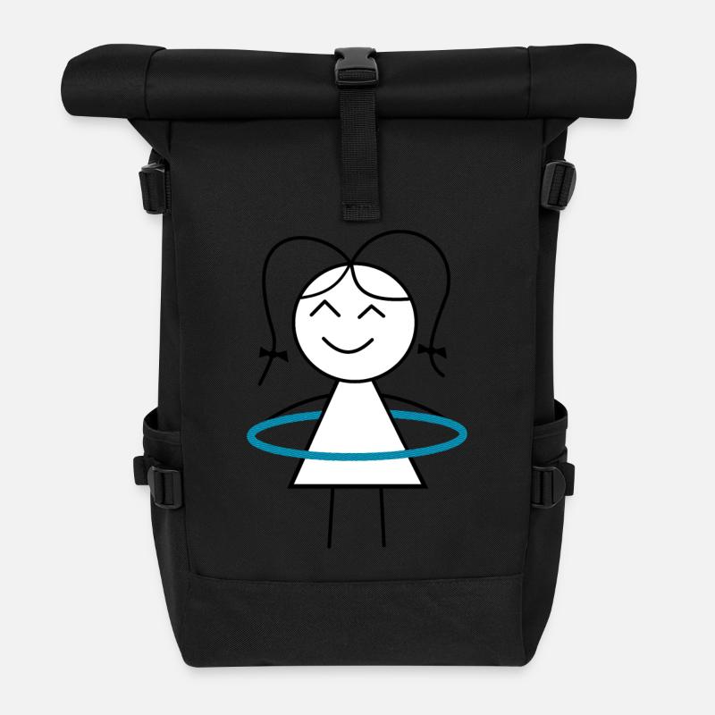 hula hoop - Rolltop Rucksack - Schwarz
