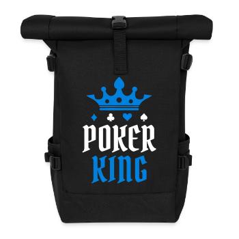 Joueurs professionnels jouer casino poker roi poker tour - Sac à dos roll top - noir - Devant