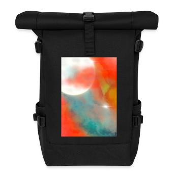 Lunar Veil - Roll Top Backpack - black - Front