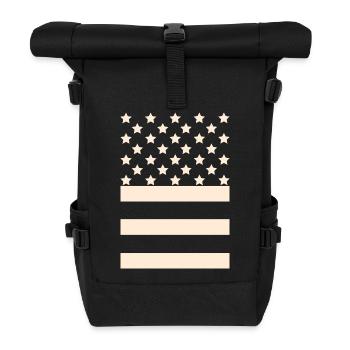 Black Flag – Stars & Stripes Design - Sac à dos roll top - noir - Devant