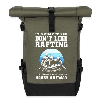 Rafting Kayaking Kayaking Paddle Boat - Roll Top Backpack - olive/black - Front