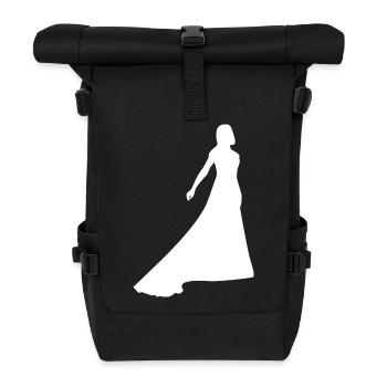 Hochzeit - Rolltop Rucksack - Schwarz - Vorne