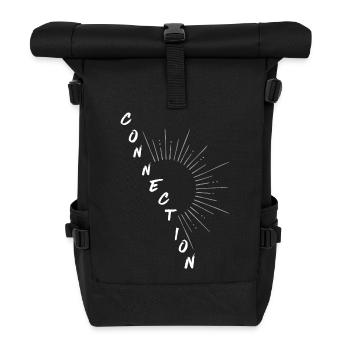 CONNECTION – Universal Energy - Roll Top Backpack - black - Front