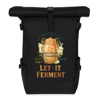 Boulanger au pain au levain : laissez-le fermenter - Sac à dos roll top - noir - Devant