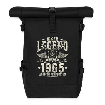 Légende du motard depuis 1965 - Sac à dos roll top - noir - Devant
