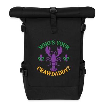Who's Your Crawdaddy - Roll Top Backpack - black - Front