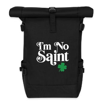 Ich bin kein Heiliger - Rolltop Rucksack - Schwarz - Vorne