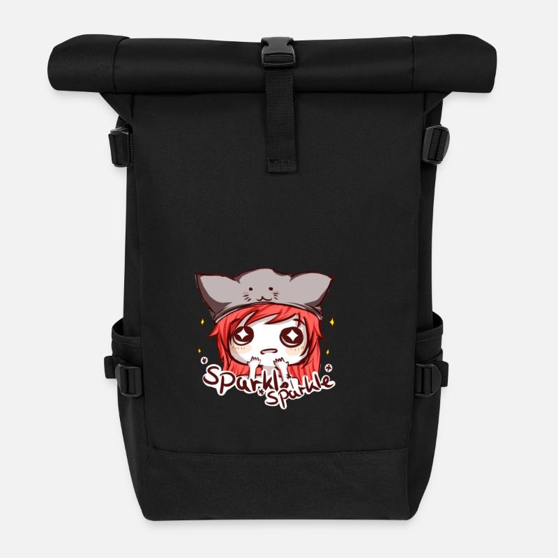lucy sparkle - Rolltop Rucksack - Schwarz