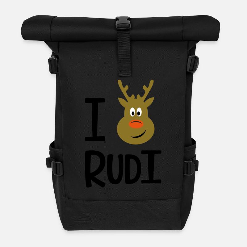 Rudolph - Rolltop Rucksack - Schwarz