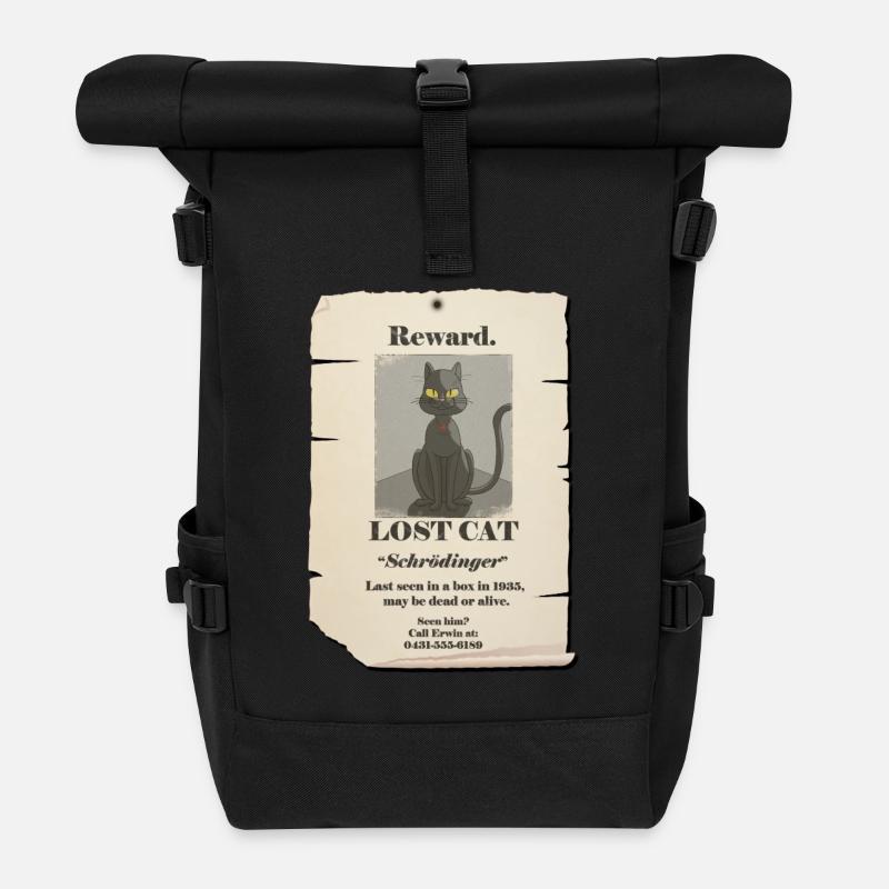 catfinal - Sac à dos roll top - noir