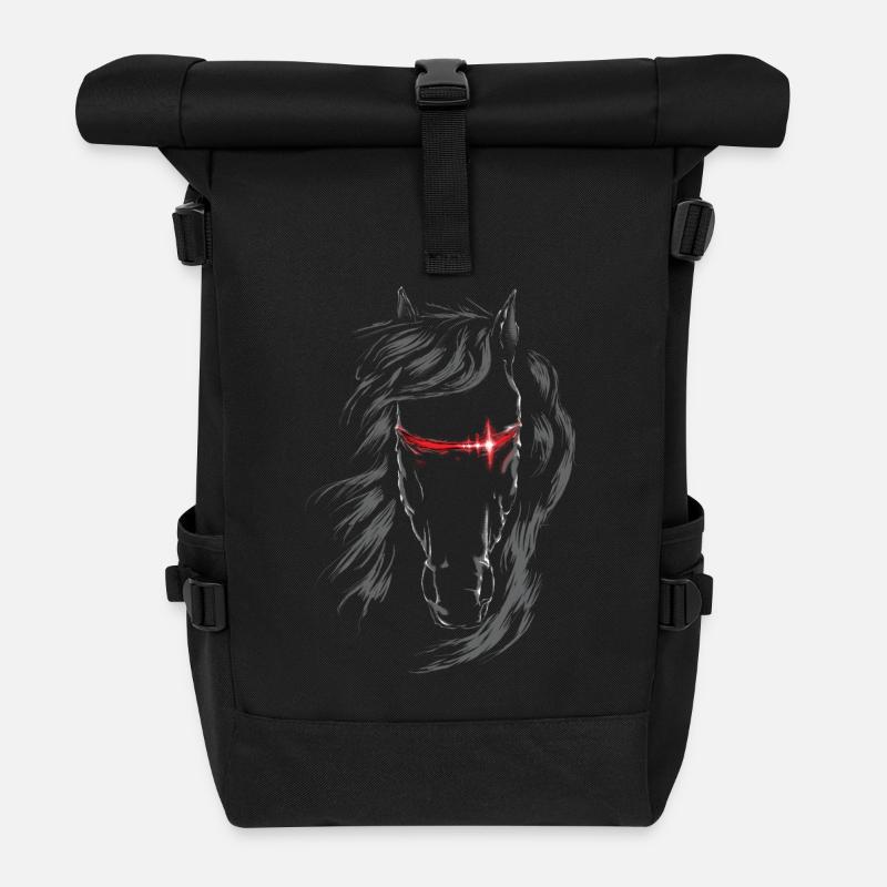 Knight Rider - Rolltop Rucksack - Schwarz