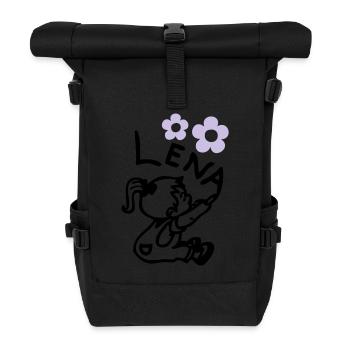 naamlena1 - Sac à dos roll top - noir - Devant
