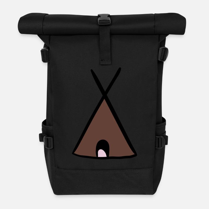 Tipi - Rolltop Rucksack - Schwarz