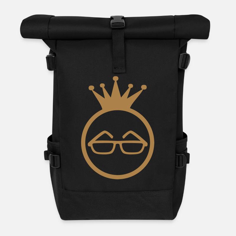 Optiker / Optische / Augen / Gläser - Rolltop Rucksack - Schwarz