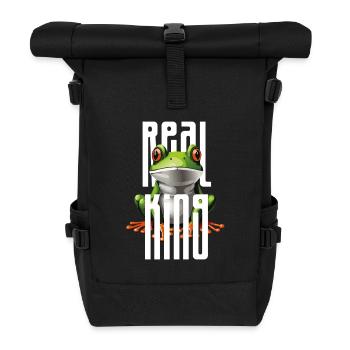 real king - Rolltop Rucksack - Schwarz - Vorne