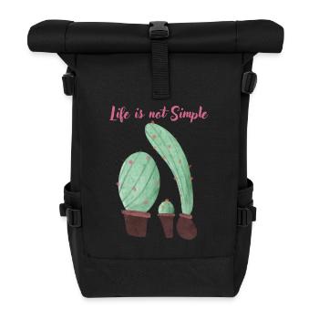 Kaktus - Rolltop Rucksack - Schwarz - Vorne