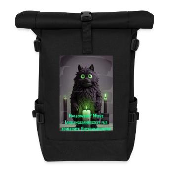 Halloween 8 - Rolltop Rucksack - Schwarz - Vorne