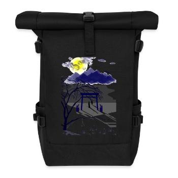 Veillée des esprits sous la pleine lune - Sac à dos roll top - noir - Devant