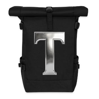 Chrome ,, T " Metallic - Roll Top Backpack - black - Front