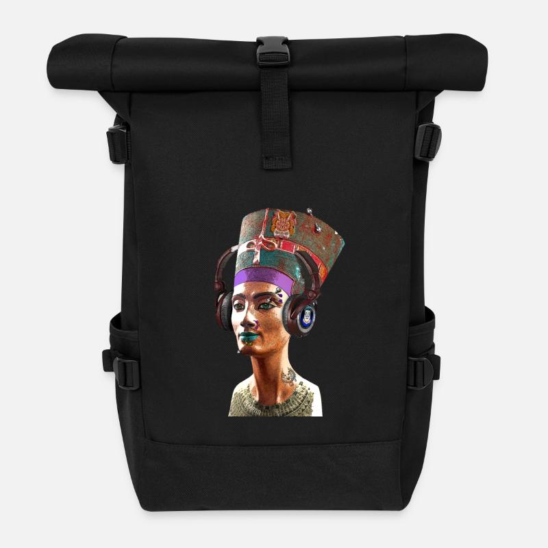 Nofretete - Rolltop Rucksack - Schwarz