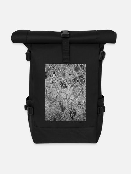 Face of terror chapter 2 - Rolltop Rucksack - Schwarz