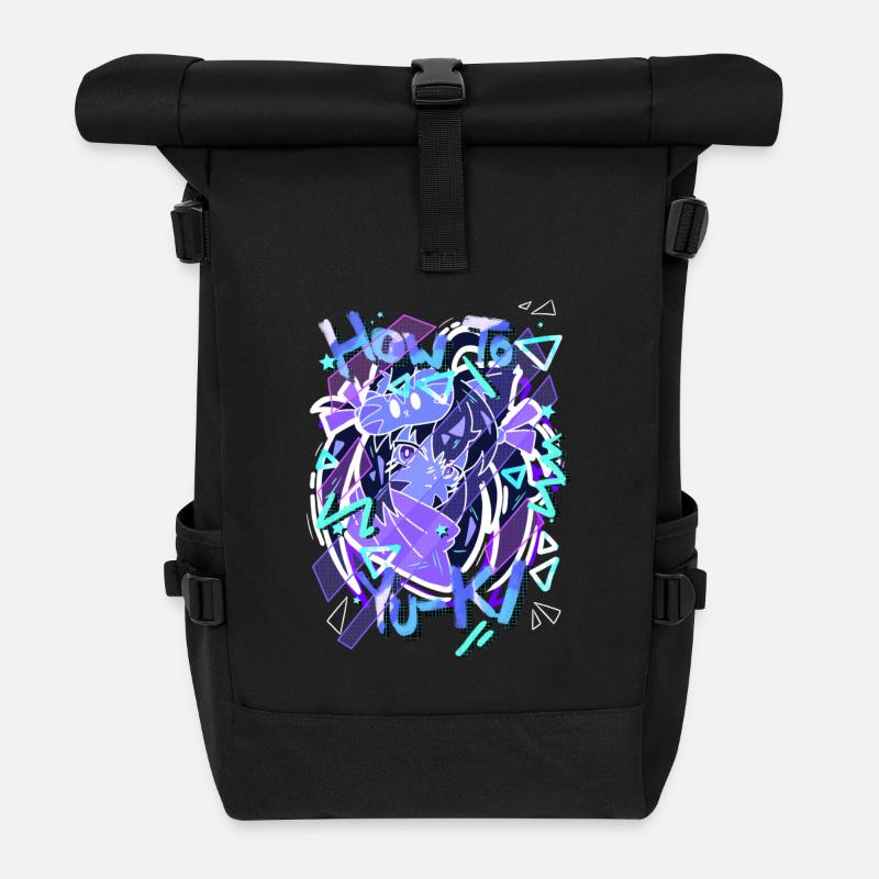 How To YuKI - Rolltop Rucksack - Schwarz
