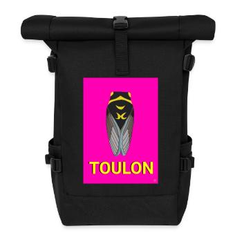 Cigale de Toulon - Sac à dos roll top - noir - Devant