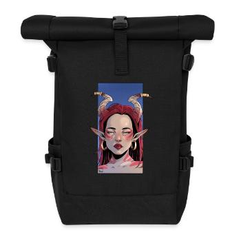 Elf girl - Rolltop Rucksack - Schwarz - Vorne