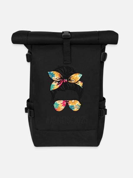 Abireise 2025 Abifahrt Abitour Abitur Klassenreise - Rolltop Rucksack - Schwarz