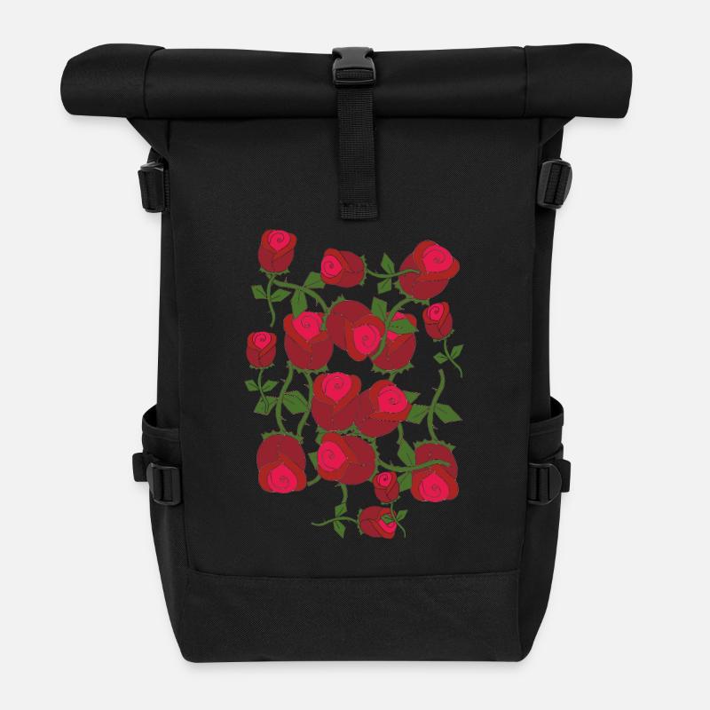 rosen rosen - Rolltop Rucksack - Schwarz