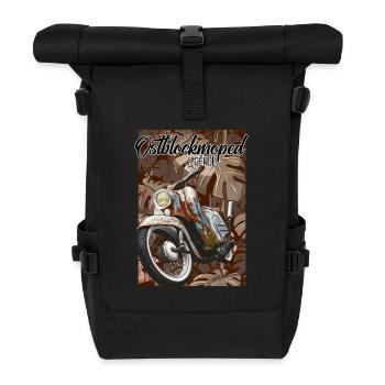 Schwalbe Tuning (Rost) // Illustration - Rolltop Rucksack - Schwarz - Vorne