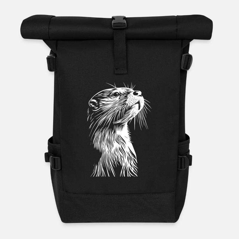 Otter - Rolltop Rucksack - Schwarz