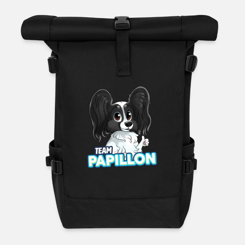 TEAM Schmetterling - Schwarz - Rolltop Rucksack - Schwarz