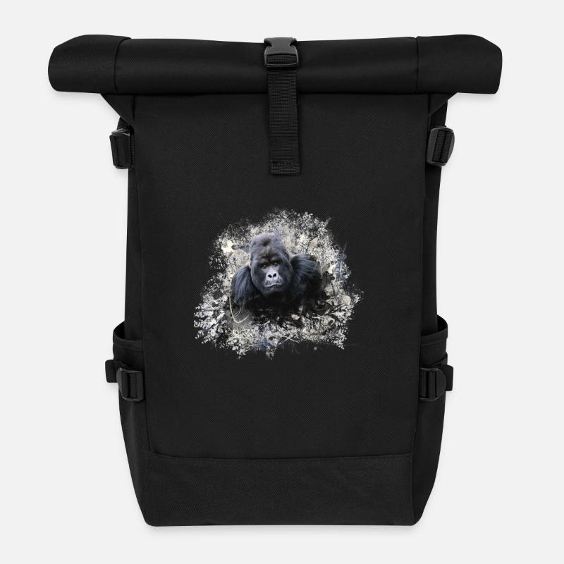 gorille - Sac à dos roll top - noir