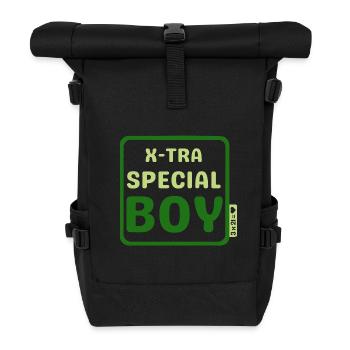 Syndrome de Down - X-tra special boy - vert - Sac à dos roll top - noir - Devant