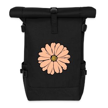 Fleur Pastel Fleurs Fleurs Pastel - Sac à dos roll top - noir - Devant
