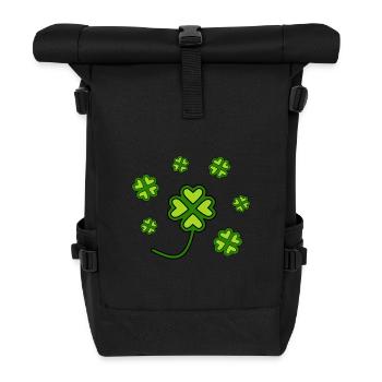 Trèfles de la Saint-Patrick - Sac à dos roll top - noir - Devant