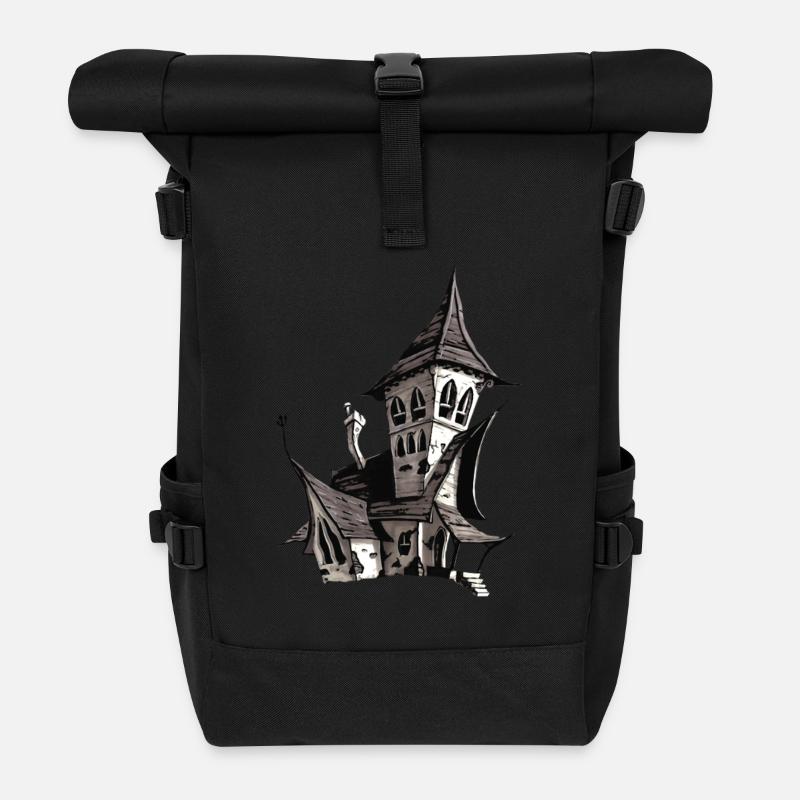 Vampir Schloss - Rolltop Rucksack - Schwarz