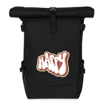 Happy - Roll Top Backpack - black - Front
