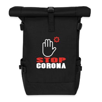Arrêtez Corona - Sac à dos roll top - noir - Devant