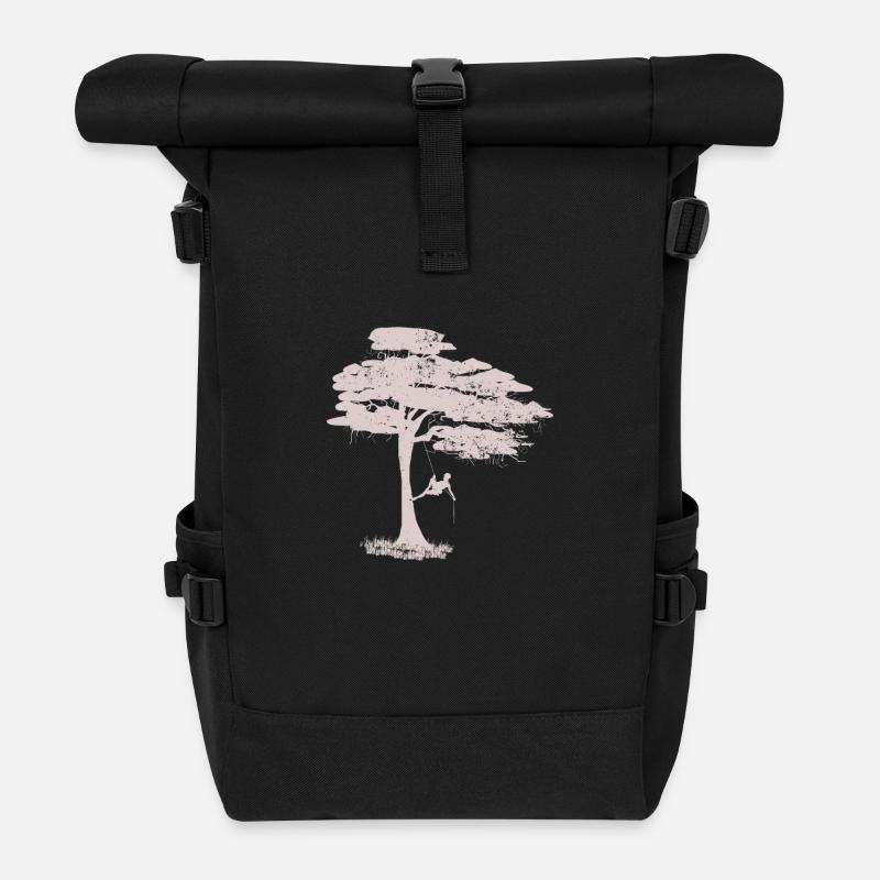 Tree climber - Roll Top Backpack - black