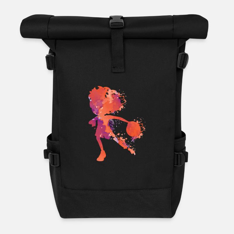 Handball Splash - Rolltop Rucksack - Schwarz