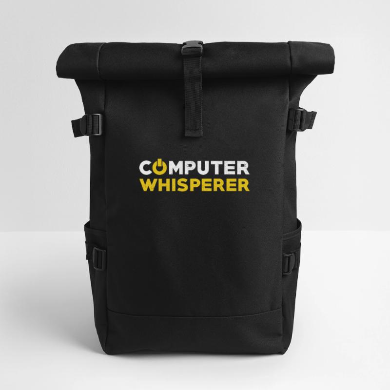 Computer scientist gift computer Roll Top Backpack
